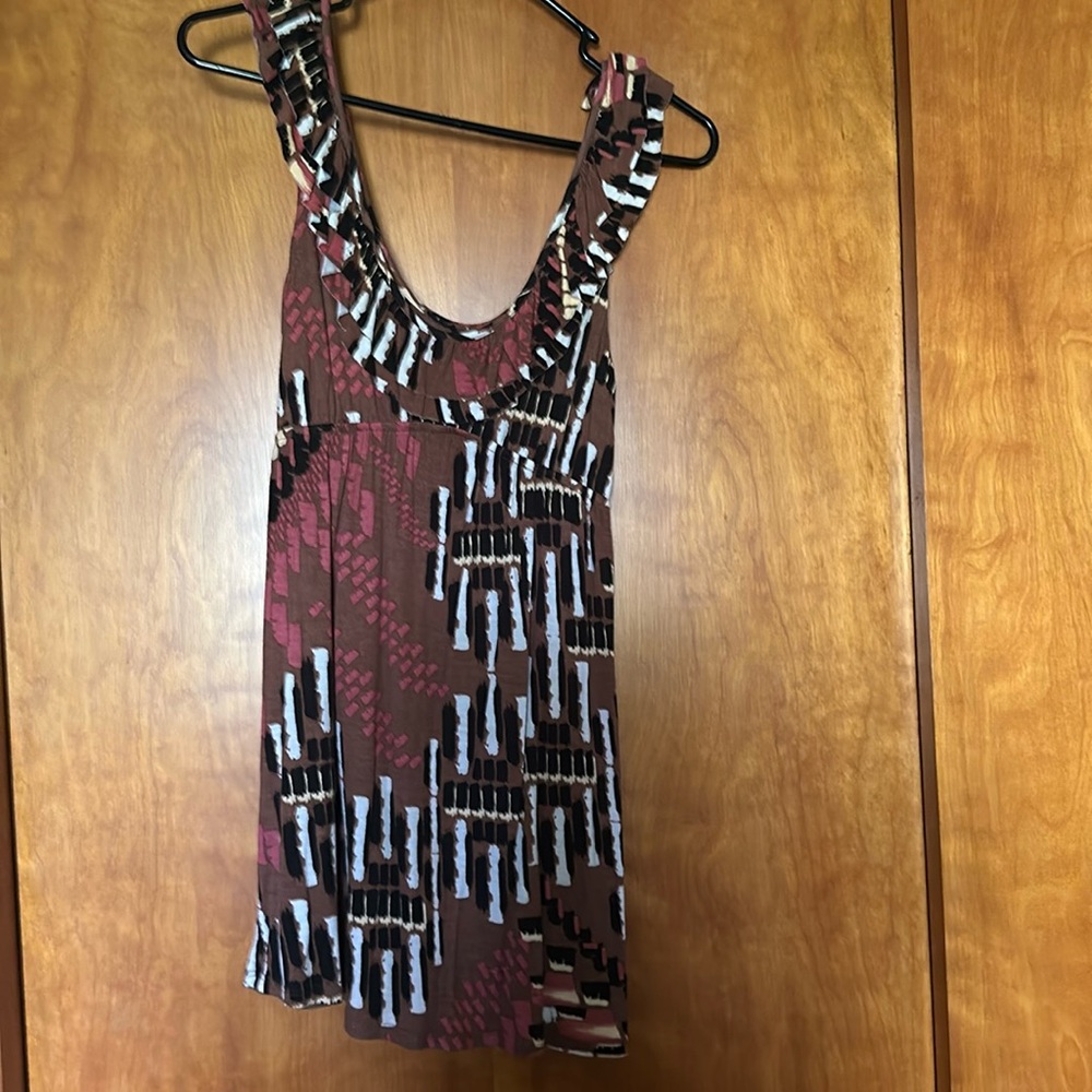 “Velvet Touch” top. Size medium. Multi colored print.